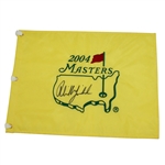Phil Mickelson Signed 2004 Masters Embroidered Flag JSA #Y34899