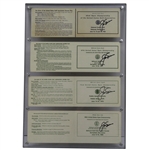 Jack Nicklaus Signed Scorecards from Each of His Four US Open Victories! JSA ALOA