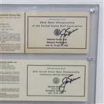 Jack Nicklaus Signed Scorecards from Each of His Four US Open Victories! JSA ALOA