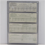 Jack Nicklaus Signed Scorecards from Each of His Four US Open Victories! JSA ALOA