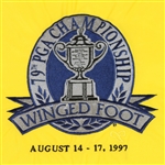 Two Embroidered PGA Championship Flags - 1997 at Winged Foot  & 1998 at Sahalee