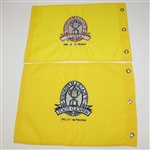 Two Embroidered PGA Championship Flags - 1997 at Winged Foot  & 1998 at Sahalee