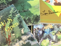 Lot of Four US Open Programs Signed by the Champs JSA ALOA