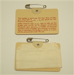 Lot of Two 1970 Masters Badges - Casper Victory