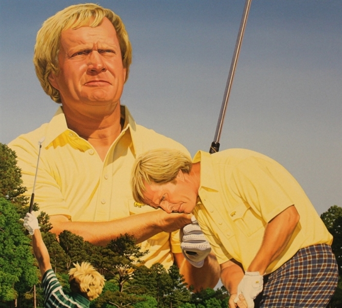 Jack Nicklaus Signed Danny Day Artists' Proof 25/25 Giclee on Canvas Painting-Deluxe Frame JSA ALOA