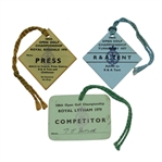1976, 1977, and 1979 OPEN Championship Tickets - Watson, Seve, and Miller