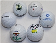 Lot of 6 Signed Golf Balls - Stenson, Janzen, De Jonge, Kite, Choi, & Bohn JSA COA