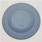 Wedgewood Light Blue Plate with Pre-Swing Golfer Depicted