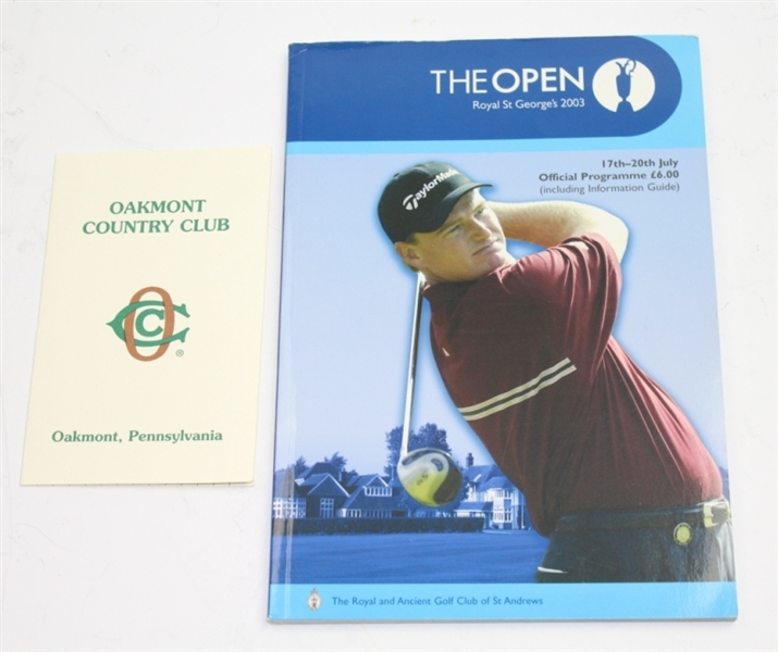 Miscellaneous Publication Lot Including: 2000 Masters Annual, World Golf HoF Book, Oakmont SC, etc