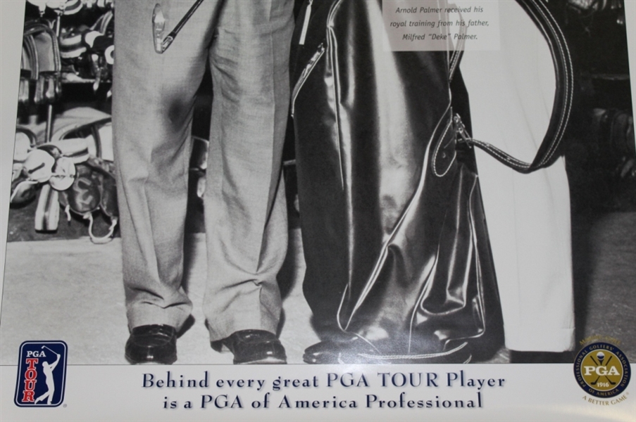 PGA Tour Professional Commemorative Poster - Milfred 'Deke' Palmer - Arnold Palmer