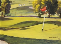 Ltd Ed 1950 16th Hole at Silver Creek CC Will Behler Print #624/1000