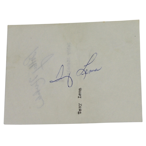 Tony Lema Signed Cut with 1964 Sports Illustrated Magazine JSA ALOA