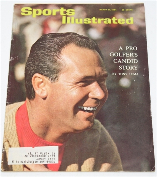 Tony Lema Signed Cut with 1964 Sports Illustrated Magazine JSA ALOA
