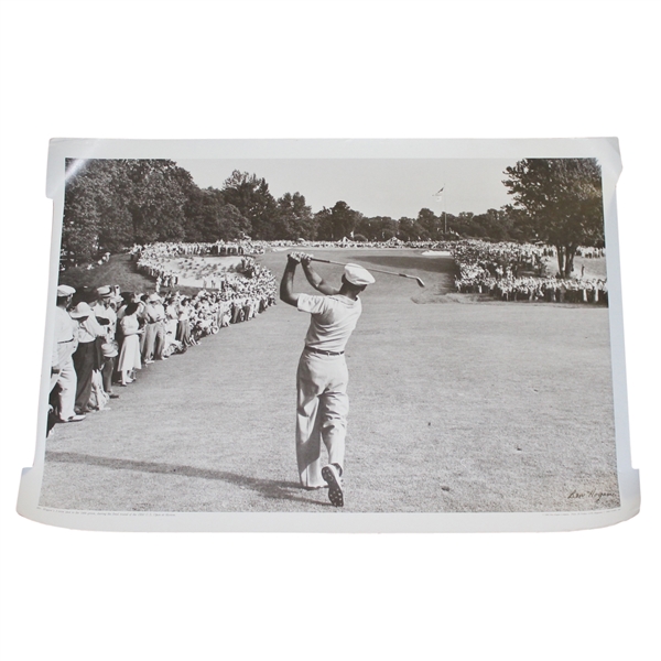 Ben Hogan Famous 1-Iron Shot at Merion Golf Club in 1950 US Open Poster