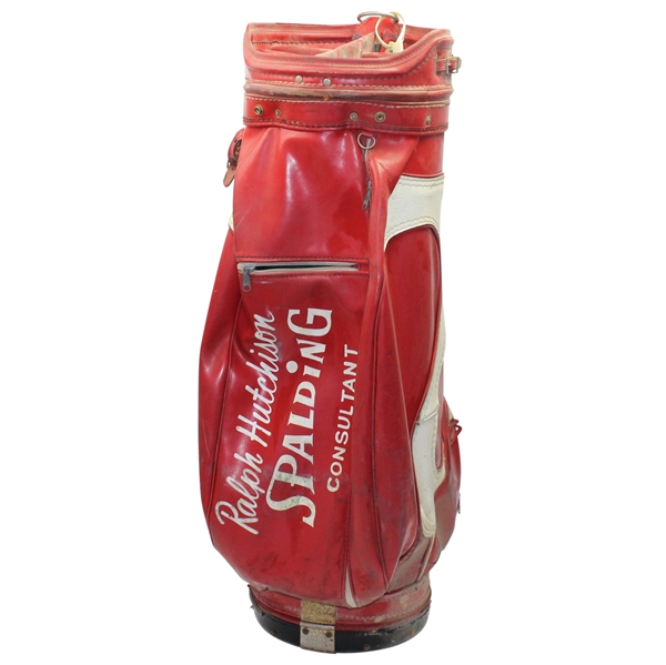 Ralph Hutchison Personal Spalding Consultant Red/White Golf Bag