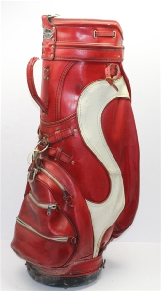 Ralph Hutchison Personal Spalding Consultant Red/White Golf Bag