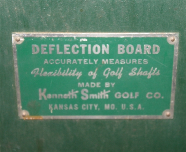Kenneth Smith Deflection Board - Measures Golf Shafts Flexibility