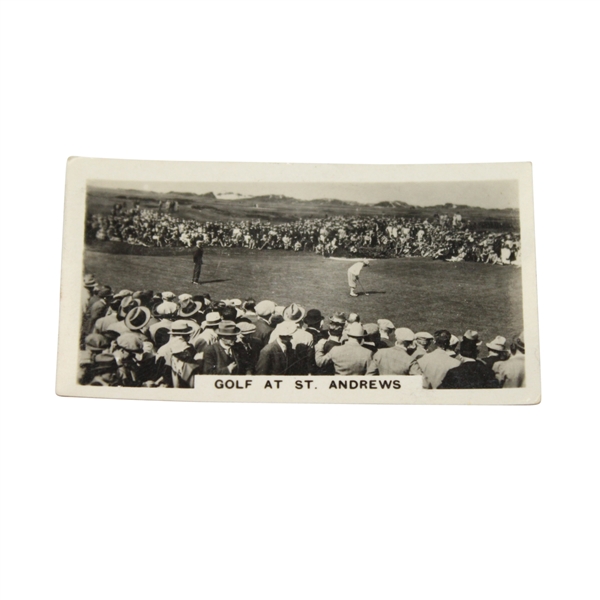 1932 Wills Homeland Events Cigarette Card - No. 45-Depicts Bobby Jones Putting in Open