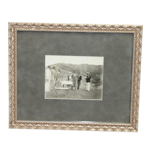Bobby Jones Trophy Presentation Original Catalina Photo From First Jones Amateur Held  - Ornate Frame