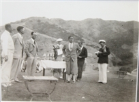 Bobby Jones Trophy Presentation Original Catalina Photo From First Jones Amateur Held  - Ornate Frame