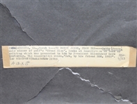 Bobby Jones Wire Photo Receiving Painting Received From Eisenhower - Framed