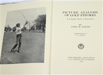 1919 Picture Analysis of Golf Strokes Book by James M. Barnes