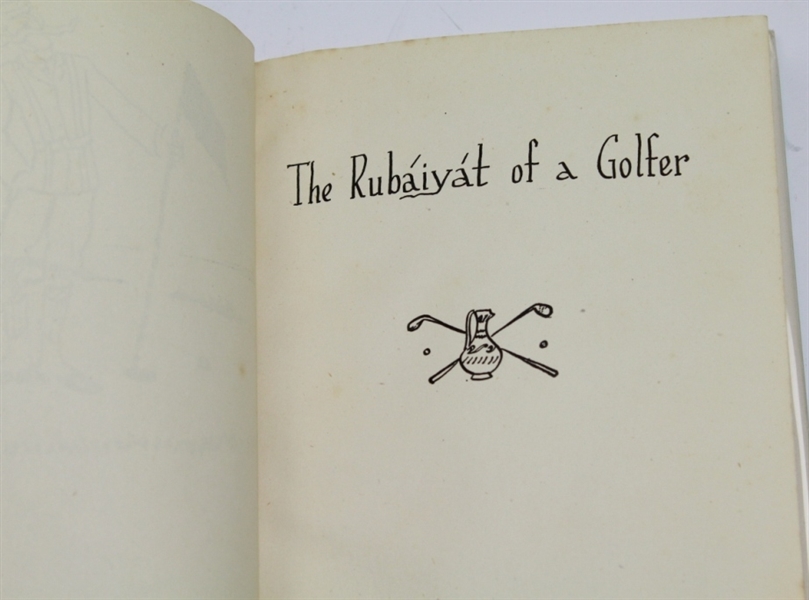 1946 'The Rubaiyat of a Golfer' Book by J.A. Hammerton with Dust Jacket