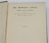 1890 'The Badminton Library' Book by Horace Hutchinson