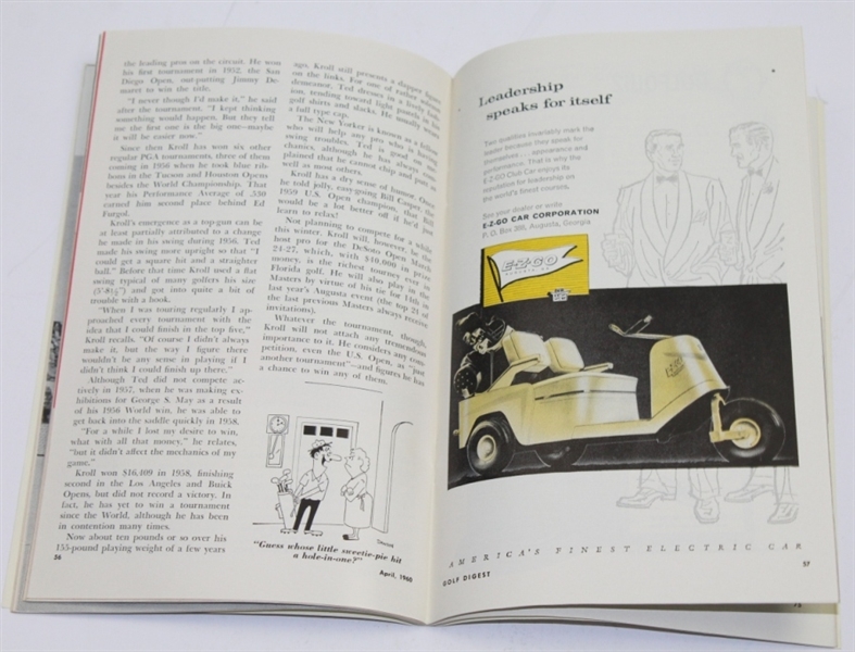 1960 Golf Digest 'Bobby Jones tells Masters Thrills' Magazine - April