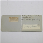 Johnny Goodman Signed Album Page JSA ALOA