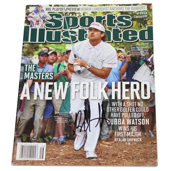 Bubba Watson Signed Sports Illustrated - 4/16/2012 JSA ALOA