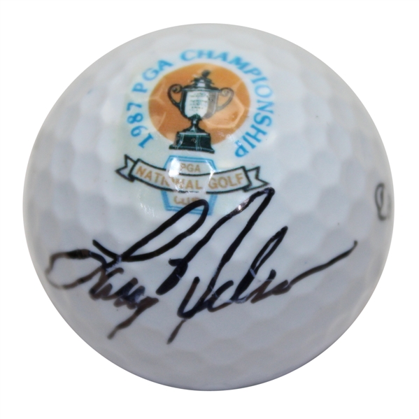 Larry Nelson Signed 1987 PGA Championship at PGA National Logo Golf Ball JSA ALOA