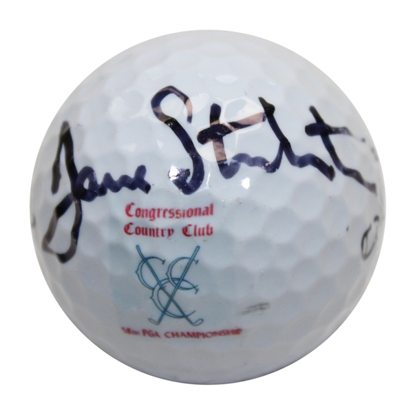 Dave Stockton Signed 1976 PGA Championship at Congressional CC Logo Golf Ball JSA ALOA