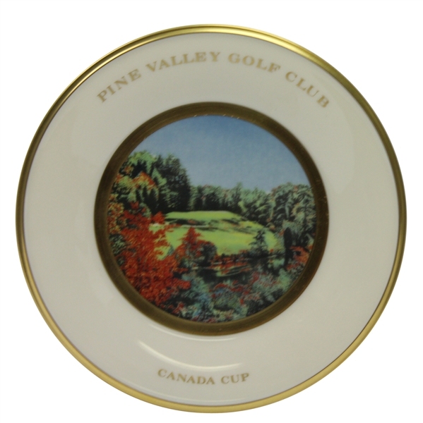 Pine Valley Golf Club Lenox Canada Cup Plate - 5th Hole