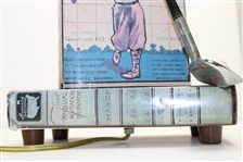 Bobby Jones Golf Book Themed Light Stand with Club, Golf Balls, and Books