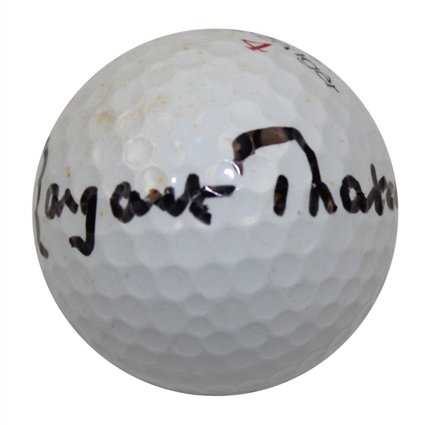 Margaret Thatcher Signed Golf Ball JSA ALOA