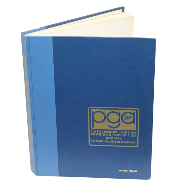 1969 PGA Championship Hardbound Program for Warren Orlick - Former PGA President