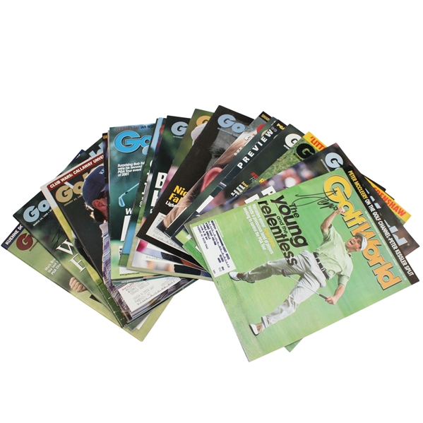 Lot of 20 Signed Golf World Magazines JSA ALOA