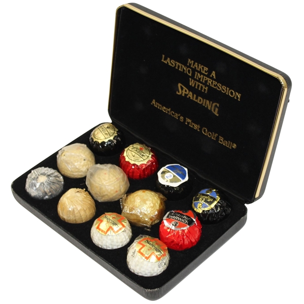 Lot of 12 Classic Golf Balls in Case