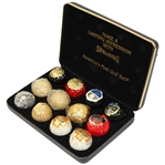 Lot of 12 Classic Golf Balls in Case