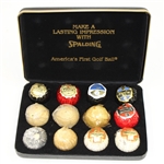 Lot of 12 Classic Golf Balls in Case