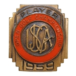 1959 US Open at Winged Foot Contestant Badge - Billy Casper Winner