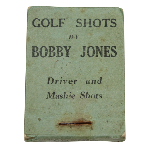 Golf Shots by Bobby Jones Driver & Mashie Shots Flip Book - Printed in England