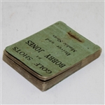 'Golf Shots by Bobby Jones' Driver & Mashie Shots Flip Book - Printed in England