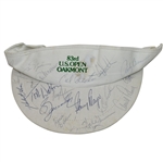 Multi-Signed 1983 US Open at Oakmont Visor - Big 4 plus Seve, and more JSA #Y85210