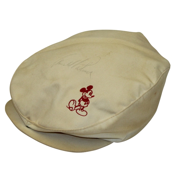 Arnold Palmer Signed Walt Disney Mickey Mouse Kangol Cap JSA #Y76565