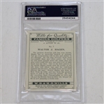 1930 Walter Hagen Wills's Cigarettes No. 7 Golf Card PSA NM7 25454044