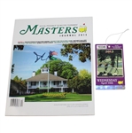 Adam Scott Signed 2013 Masters Ticket and Program JSA ALOA