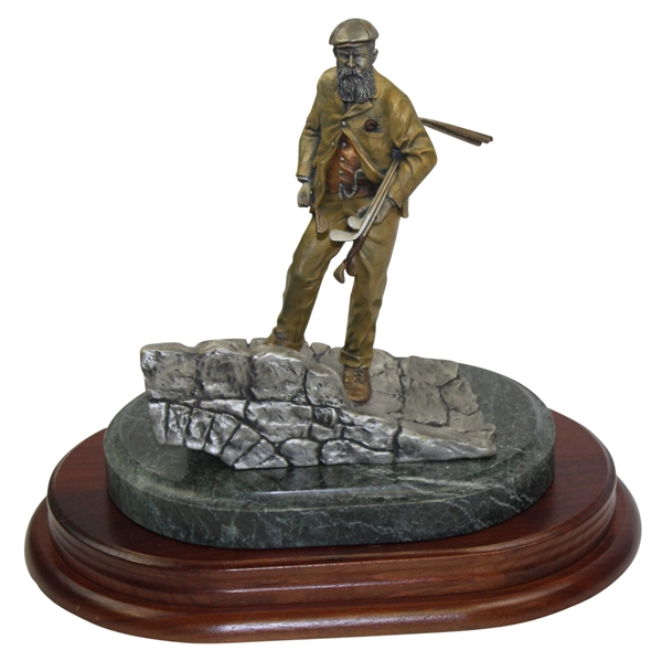 Old Tom Morris Ltd Ed Roche 1991 "Keeper of the Greens" Statue on Swilcan Bridge