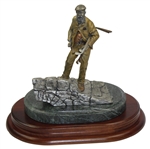 Old Tom Morris Ltd Ed Roche 1991 "Keeper of the Greens" Statue on Swilcan Bridge